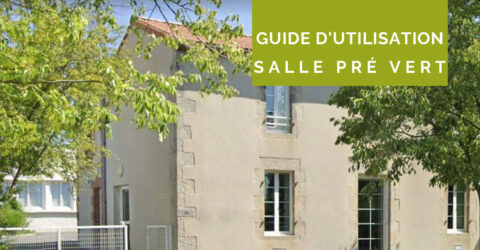 Image : Couverture - Guide d'utilisation - Salle Pré Vert - Montréverd