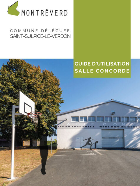 Image : couverture - Guide d'utilisation - Salle Concorde - Montréverd