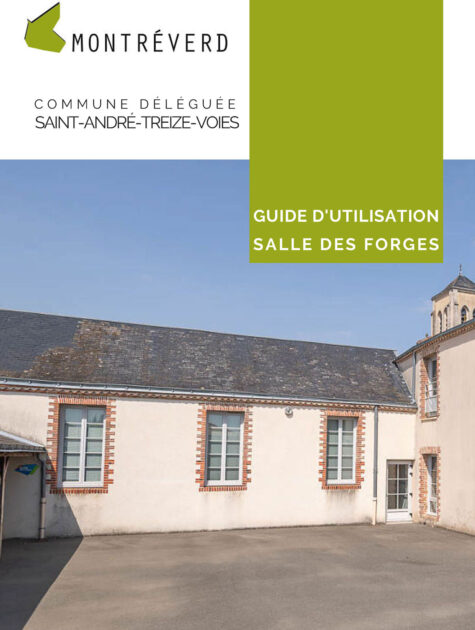 Image : Couverture - Guide d'utilisation Salle Les Forges - Montréverd